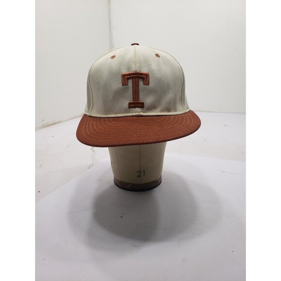 Vintage 90s New Era Texas Longhorns Fitted Hat Cap 7 1/4 Pro Model Made In USA - Picture 1 of 7